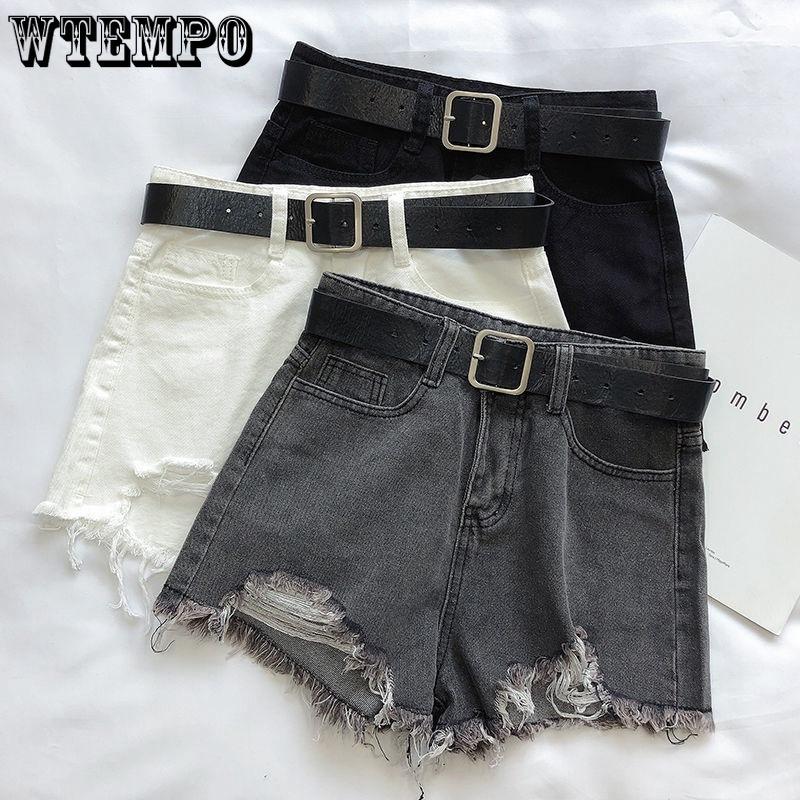 

Denim Shorts Women s Summer Thin High Waisted Loose A-line Shorts 2XL темно-синього кольору