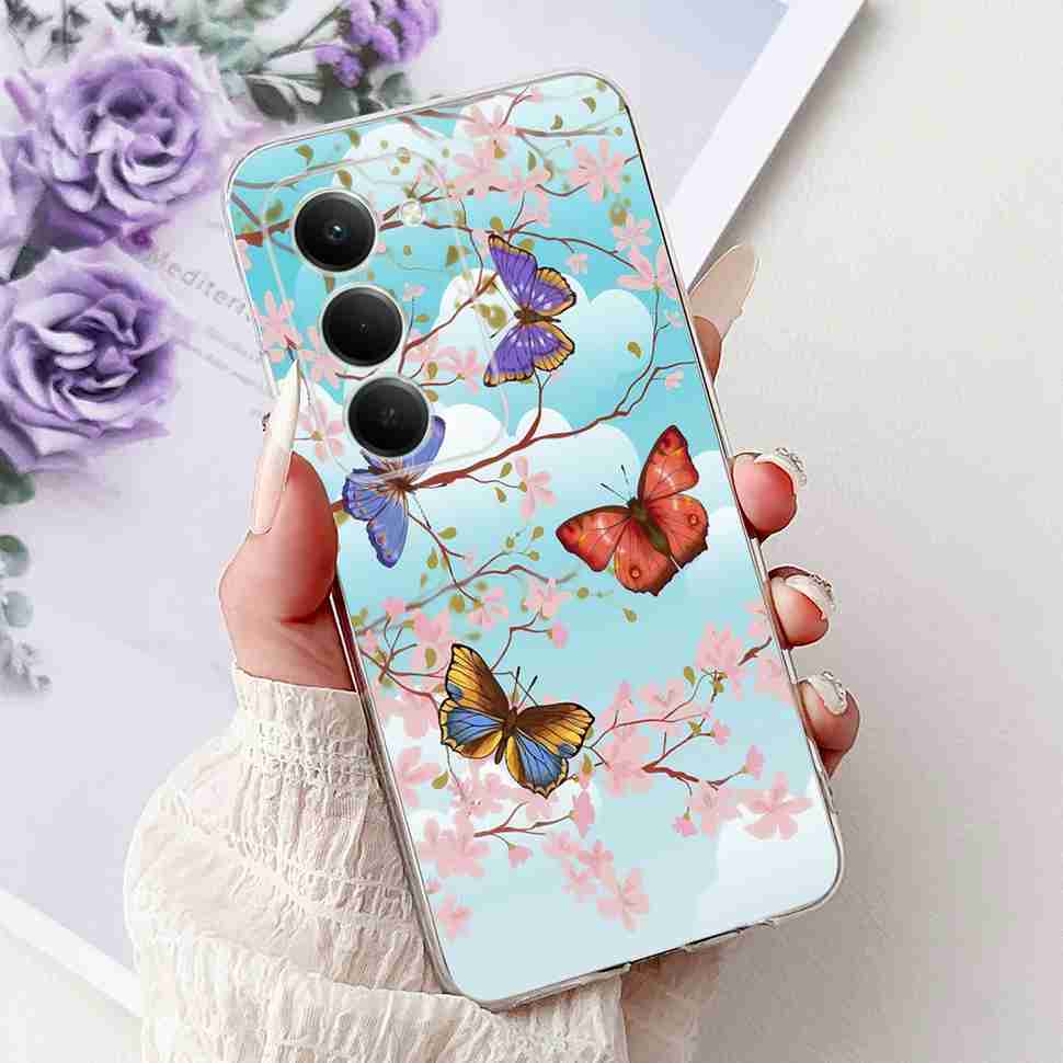 Case For Redmi 15 5G New Design Butterfly Flowers Shockproof Casing For Xiaomi Redmi15 Redmi 15 5G Soft Phone Back Cover