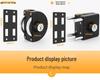 Frameless Glass Door Lock: U-shaped Hook & Round Lock for Single/Double Sliding Main or Office Doors