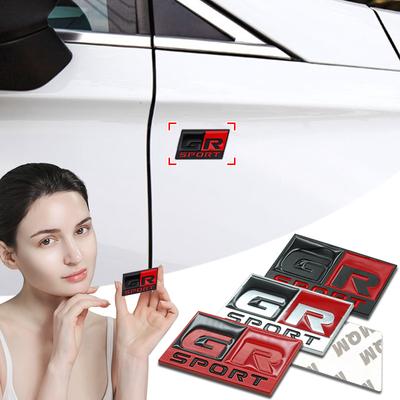 1PCS 3D Metal Car Stickers Trunk Body Emblem Auto Badge Decoration for GR Yaris Toyota Prado Aqua Hilux Rav4 Camry Prius TRD Venza