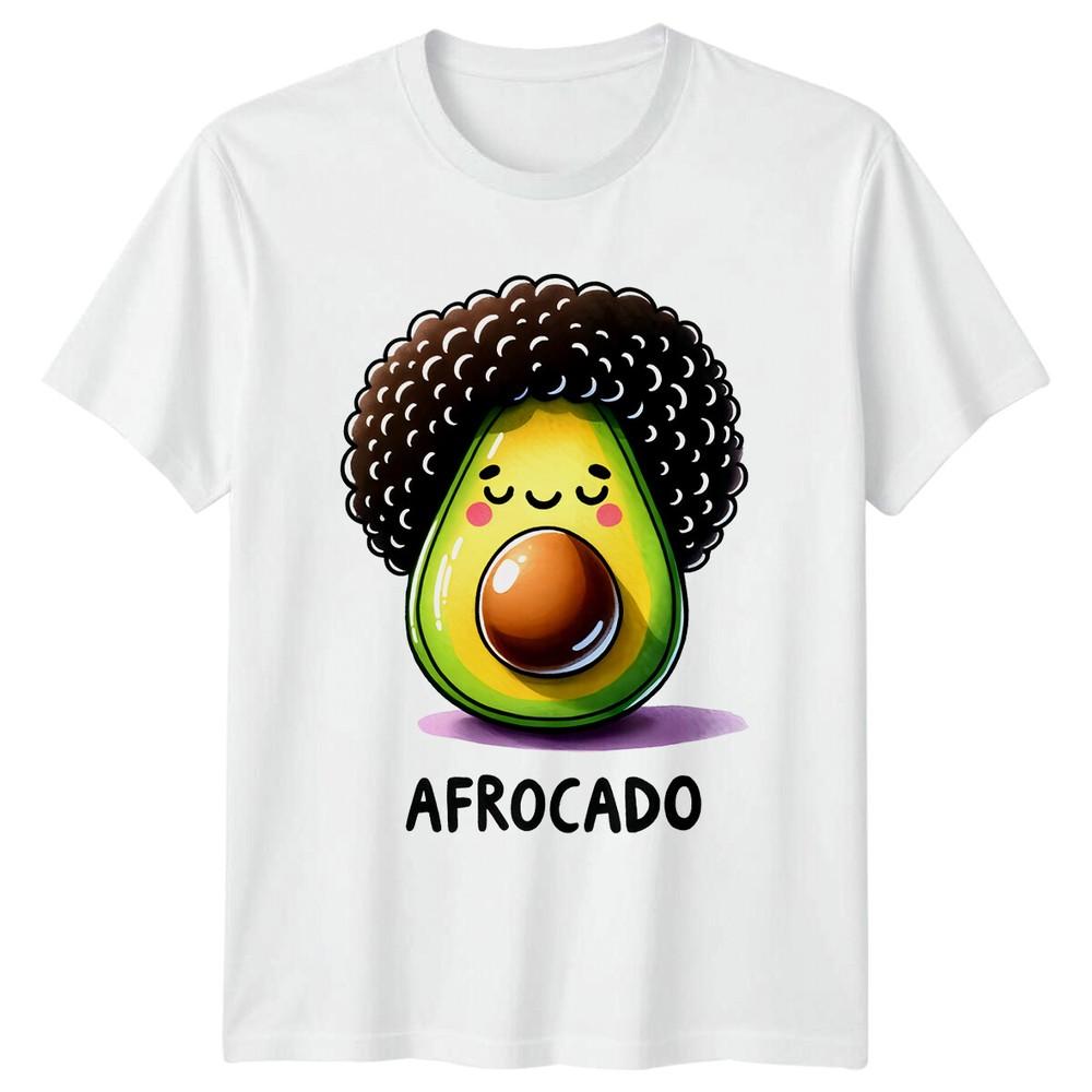 Afro Avocado Pun TShirt Funny AfroCado Graphic Tee For Foodies S