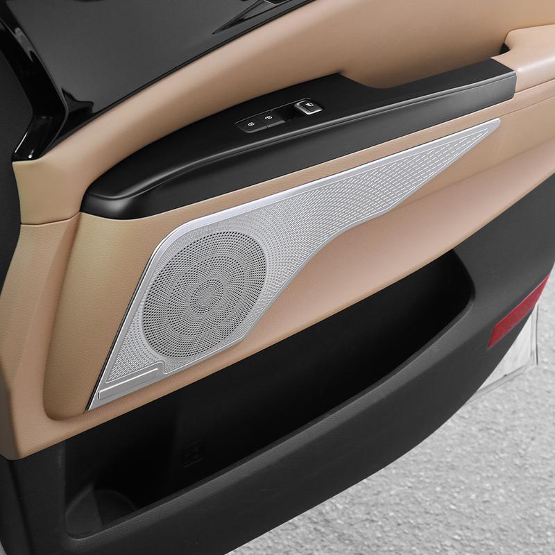 For KIA Carnival KA4 -2026 Car Tuning Silver Car Door Speaker Decoration Covers Trim Interior Accessories LHD