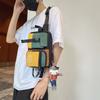 Contrast Color Casual Sport Crossbody Chest Bag Men Women Techwear Style Waterproof Waist Bag Multifunction Hip Hop Fanny Pack