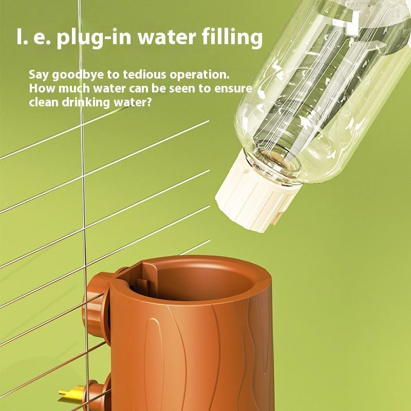 Pet Products Bird Stump Automatic Waterer Bird Drinker Small Pets Pin-Type Water Bottle