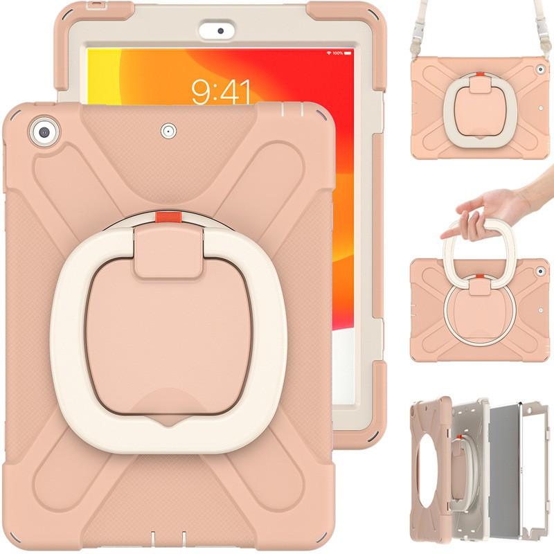 Universal Rotating Stand Case IPad 10.2 10.9 Pro 11 Air With Shockproof Silicone Cover Multi-Angle Viewing Anti-Slip Grip