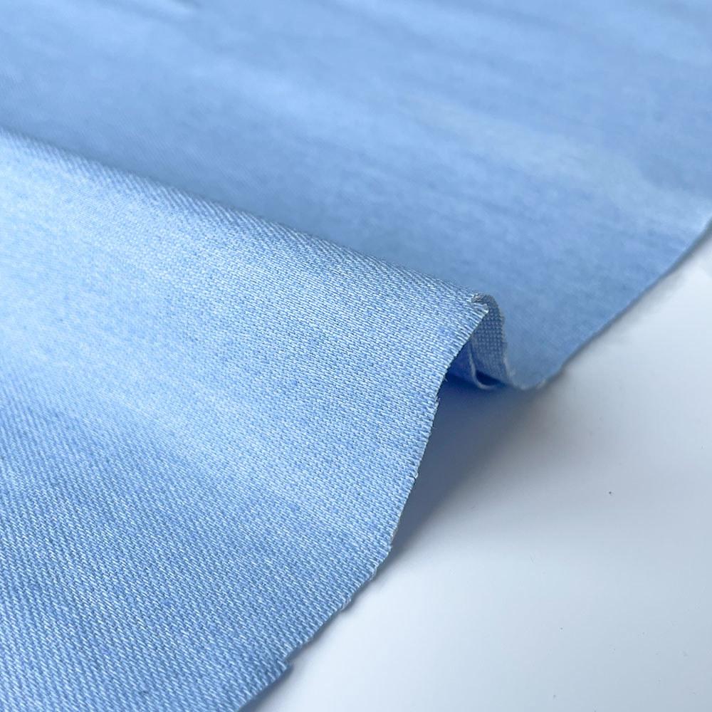 Tejido de Denim Lavado Vintage Ligero Suave Algodón Ancho 145 cm para Coser DIY Abrigo de Adulto Pantalones Ropa de Muñeca Manualidades de Vaqueros Miniatura