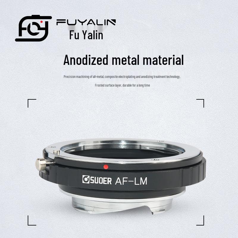 AF-LM Lens Adapter for Sony Minolta A-Mount Lenses To Leica M-Mount Bodies, Includes Rear Cap