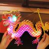 2024 Mid-autumn Festival Lantern Festival Handmade Diy Lantern Material Bag Children's Hand-held Luminous Pvc Dragon Lantern