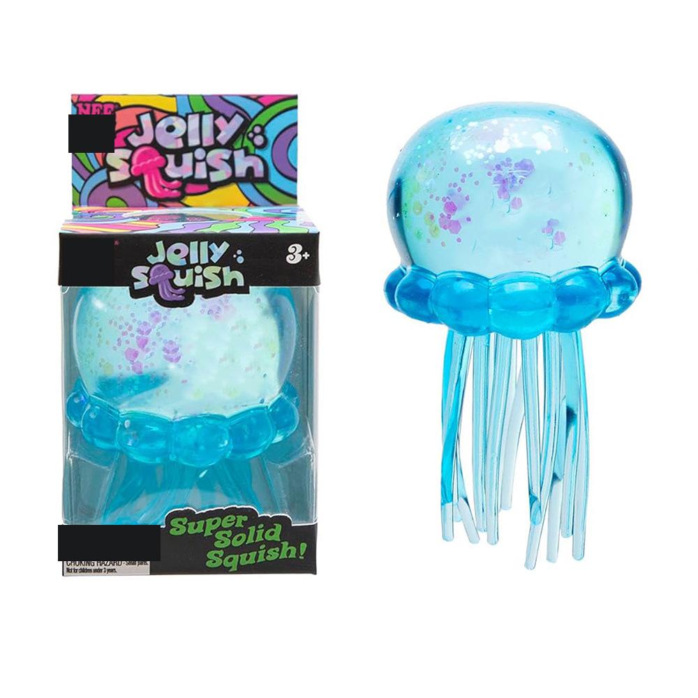 2027 New Pinch Candy Jellyfish Flow Pattern Cube Slow Rebound Stress Relief Maltose Pinch Stress Relief Toy Children's Gift