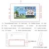Wireless Weather Forecast Station Featuring 433MHz Remote Sensors Digital Calendar Alarm Temperature Humidity Monitor