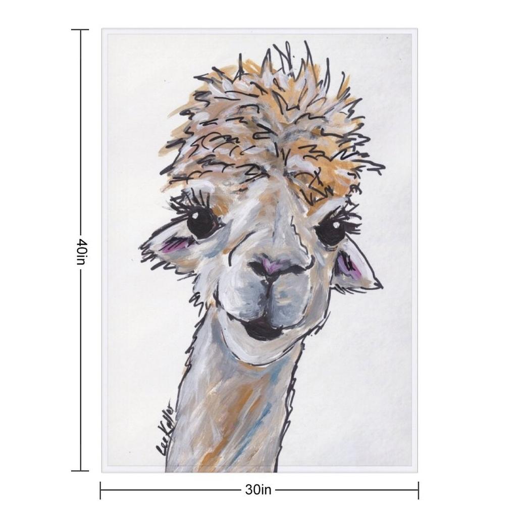 Cute Alpaca Art, Angel Throw Blanket Blankets For Baby Hairy Sofa Throw warm winter Blankets