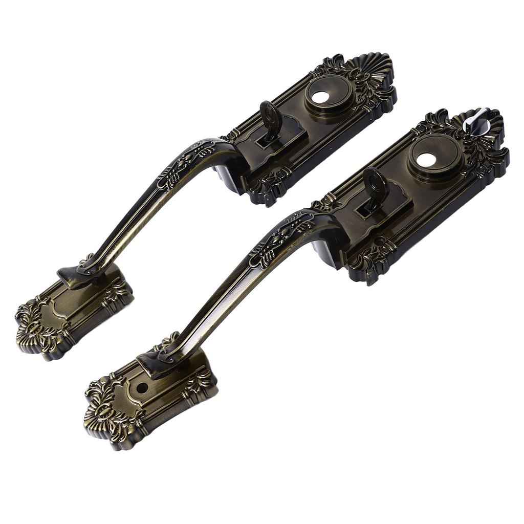 European Style Door Handle European Style Retro Bedroom Living Room Door Handle Lock Bow Shaped