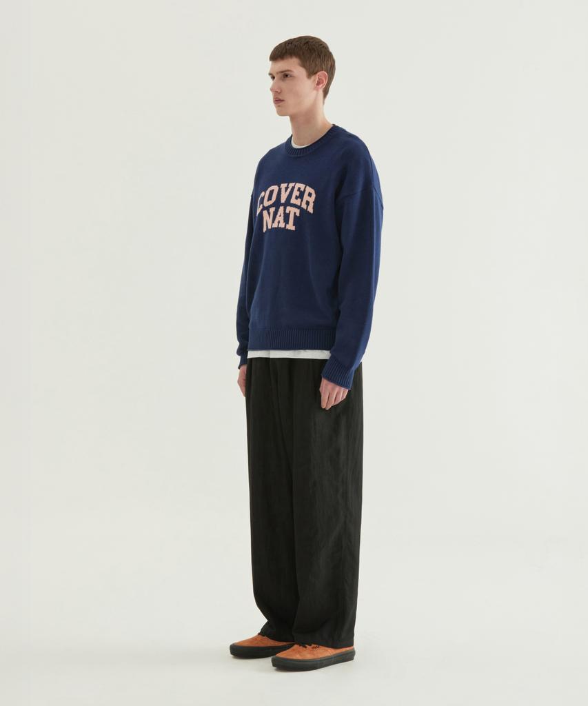 COVERNAT Arch Logo Knit Navy