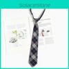 Kids Tie With Striped Badge Pattern For School Uniforms And Casual Wear