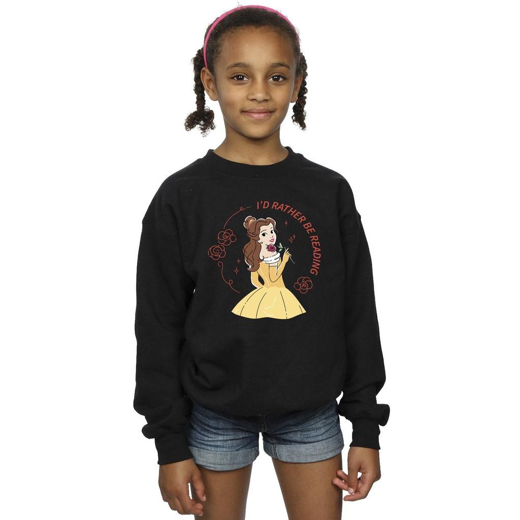 Disney Girls Beauty And The Beast IÂ´d Rather Be Reading Sweatshirt