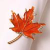 Autumn Maple Leaf Napkin Ring Thanksgiving Halloween Easter Restaurant Wedding Table Decoration Holiday Gift