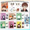 24 Sheets Wizard Stickers Make a Face DIY Magic Role Crafts Stickers