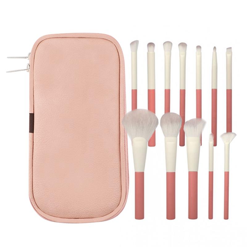 HMU Vegan New Branded Private Label Make up Brushes Pink Makeup Brushes Set With Case