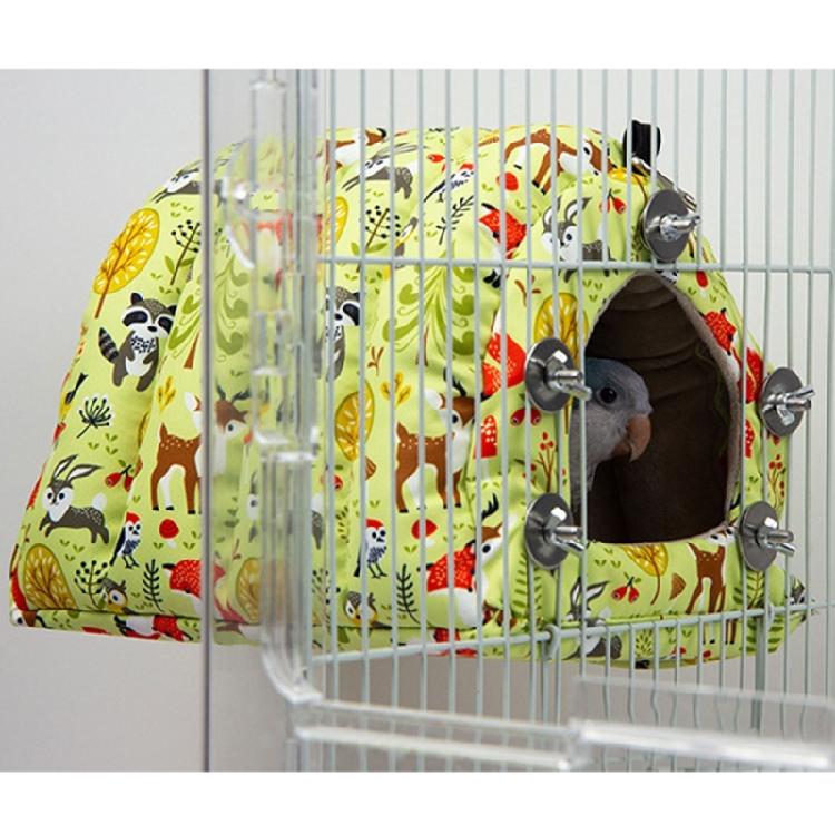 Bird Nest Winter Warm Bed House Plush Tent Hideout for Parrot Sleeping Playing