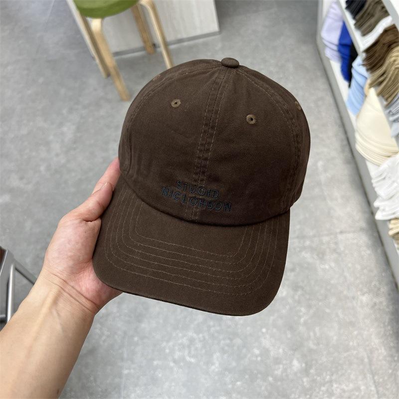 Peaked Cap Unisex New Spring and Autumn Summer Deep Top Showing Face Small Sunscreen Sunshade Wide Brim Baseball Hat