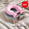 U-Shaped Explosion-Proof Hot Water Bag with Plush Cover - Large Capacity Neck and Hand Warmer
