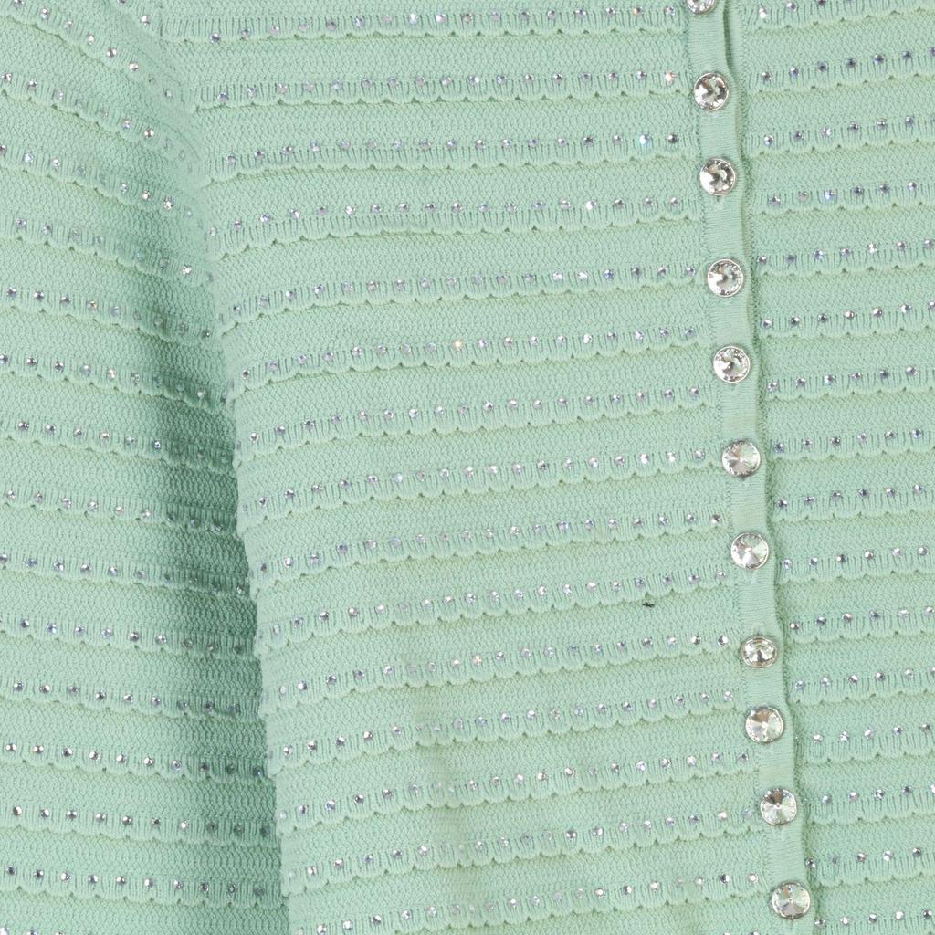 French Round Neck Knit Set: Elegant Fishtail Skirt with Beading, Spring/Summer Style