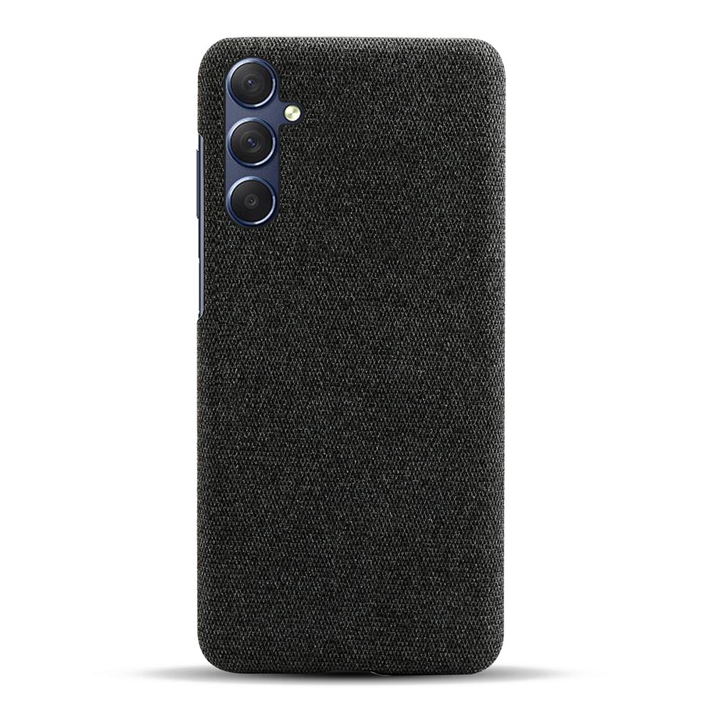 

For Samsung Galaxy A24 4G (162.1 x 77.6 x 8.3mm) Cell Phone Case Cloth+Hard PC Shockproof Non-Slip Phone Cover Blue