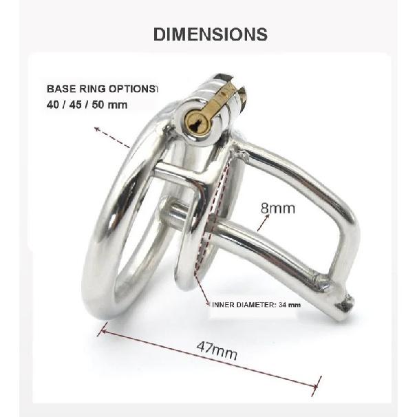 304 Stainless Steel Urethral Chastity Cage Male CB Lock 3 Ring Sizes Metal Catheter BDSM Training Restraint Adult Toy for Men