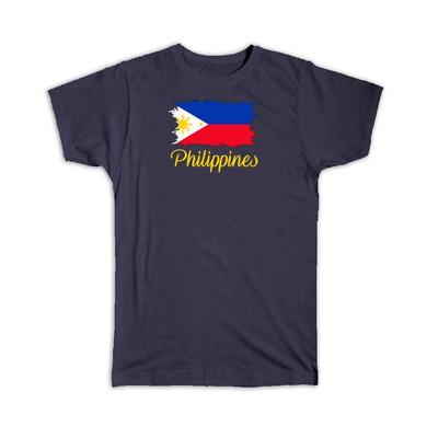 Geschenk-T-Shirt : Philippinen Flagge Philippinisches Land Auswanderer