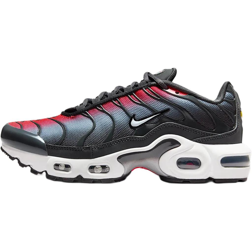Nike Air Max Plus GS Jasně karmínová antracitová Dětské tenisky Červená Vlčí šedá Bílá CD0609-604
