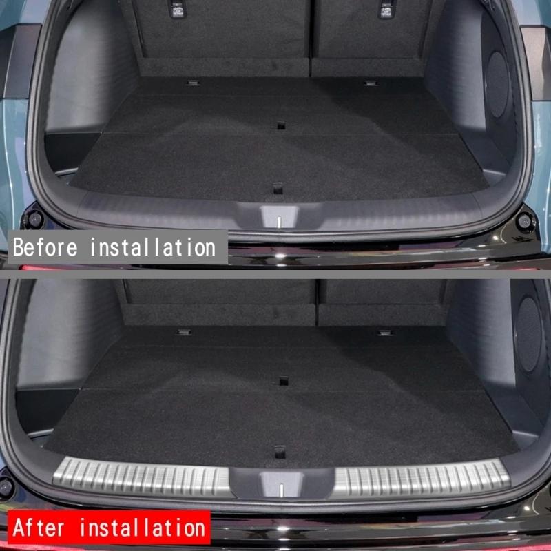 For Honda ZR-V ZR V ZRV   stainless steel Built-in Rear Bumper Protector door Sill Trunk Tread Plate Trim Accessories