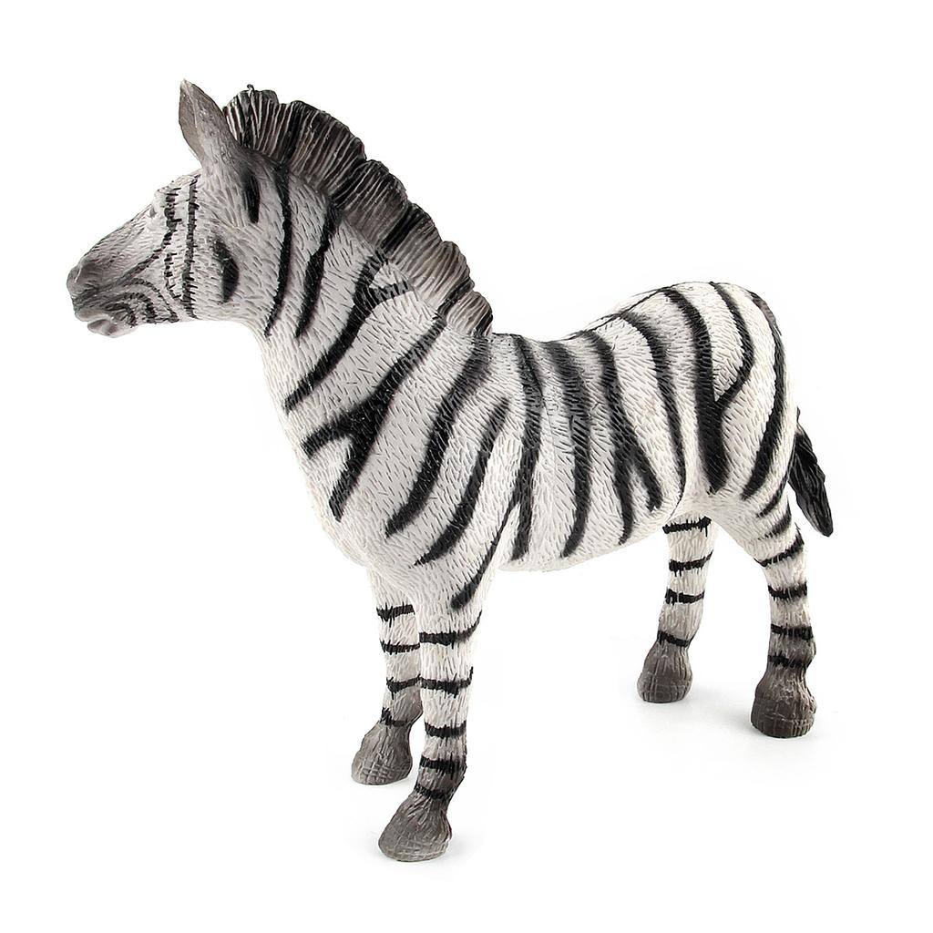 Pvc Charming Zebra Figurine Nature Inspired Realistic Animal Model For Collectors