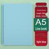 Retro Morandi A5 Spiral Notebook - Loose-Leaf Student Homework Notebook