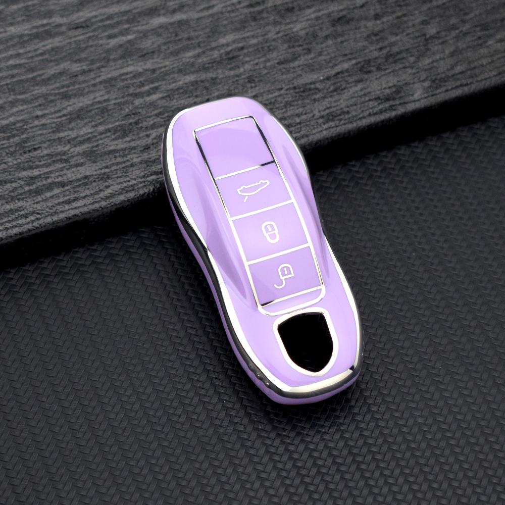 

Protective TPU Key Fob Case for Porsche Cayenne Macan 911 Panamera 718 Boxster 958 9YA 997 996 944 924 Car Keychain Key Cover