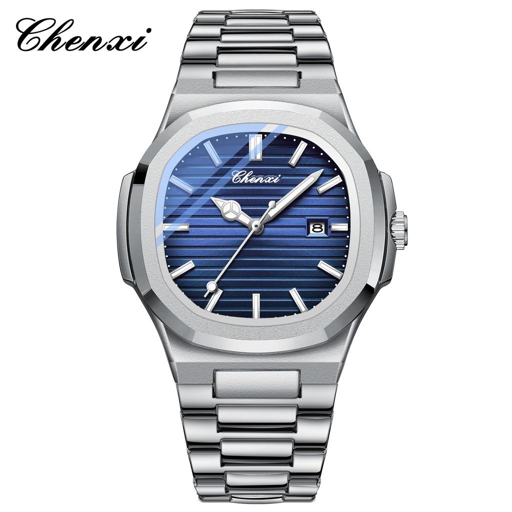 Chenxi Steel Belt Watch Couple Luminous Waterproof Simple Fashion Business Calendar Men'S And Women'S Quartz Watch