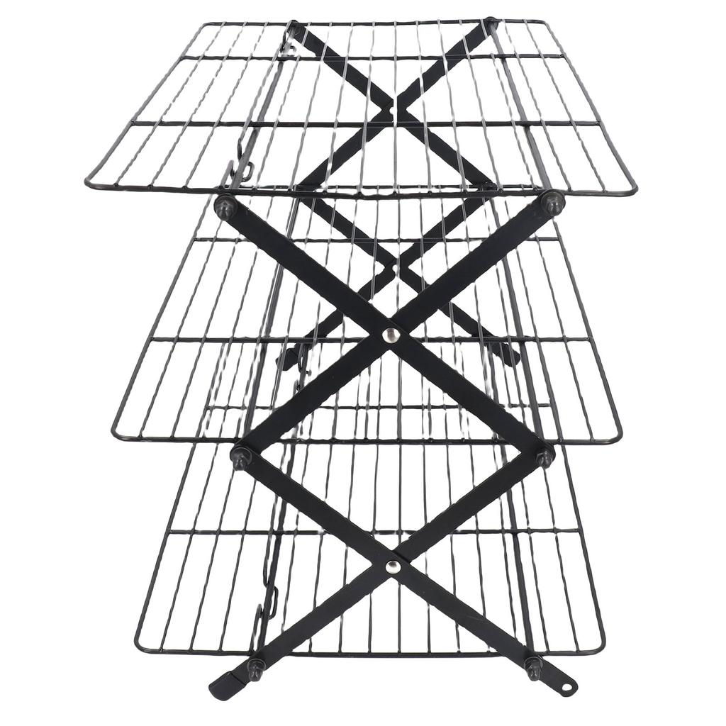 Baking Cooling Rack Foldable Rectangular Iron Cooking Baking Cooling Wire Rack for Cakes Cookies
