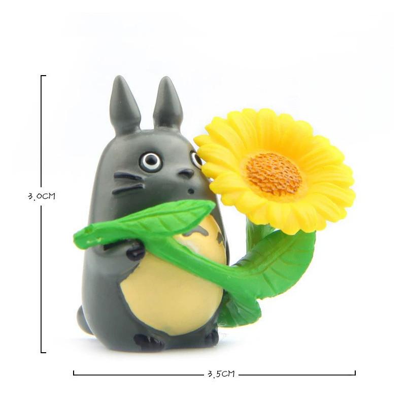 Cartoon My Neighbor Totoro Garden Style Resin Statue With Tree Craft For Gift And Home Office Use
