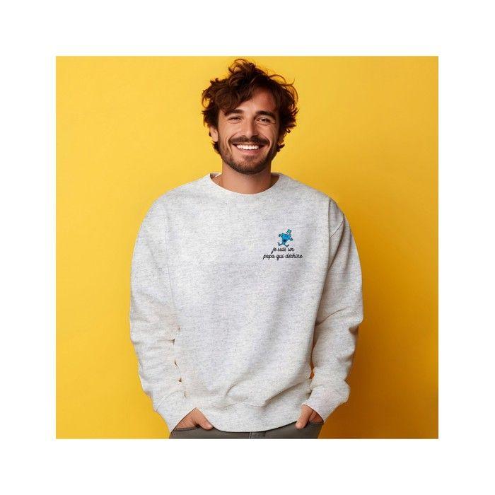 Monsieur Madame - SWEAT HOMME JE SUIS UN PAPA QUI DECHIRE COEUR M