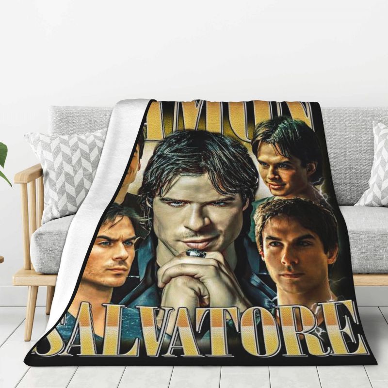 Coperta Personalizzata The Vampire Diaries Morbido Pile Primavera Autunno Calda Flanella Plaid per Divano Casa Camera da Letto Trapunta