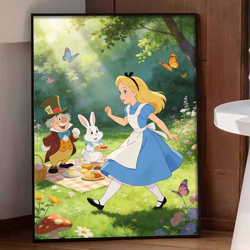 Disney Alice in Wonderland Diamond Painting Art Kit Handmade DIY5D Home Decor Gift