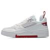 Li Ning 001 BTC Rutschfest Abriebfest Niedrig geschnittene Skateboard-Schuhe Damen Weiß Rot AECR002-4