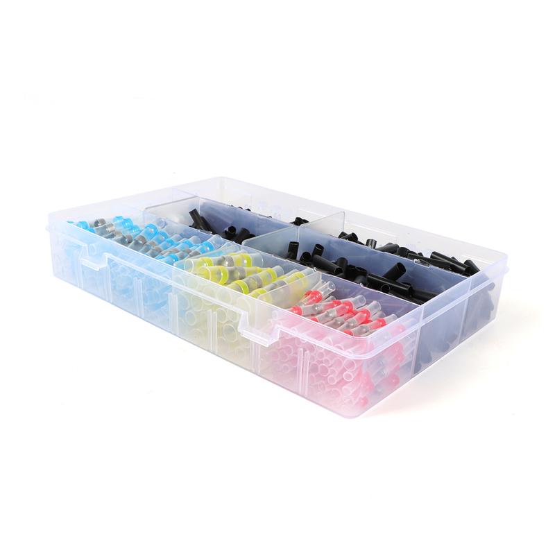 500pcs Waterproof Heat Shrink Butt Terminals Solder Seal Sleeve Wire Connectors