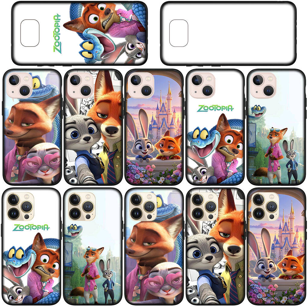 For iPhone 17 16 15 Xiaomi Poco F7 F8 X7 X6 C85 C75 C71 M8 Redmi Note 14 13 12 Pro Max 14C 13C 15C A3 A4 Phone Case Movie Judy Nick Zootopias 2 Garys