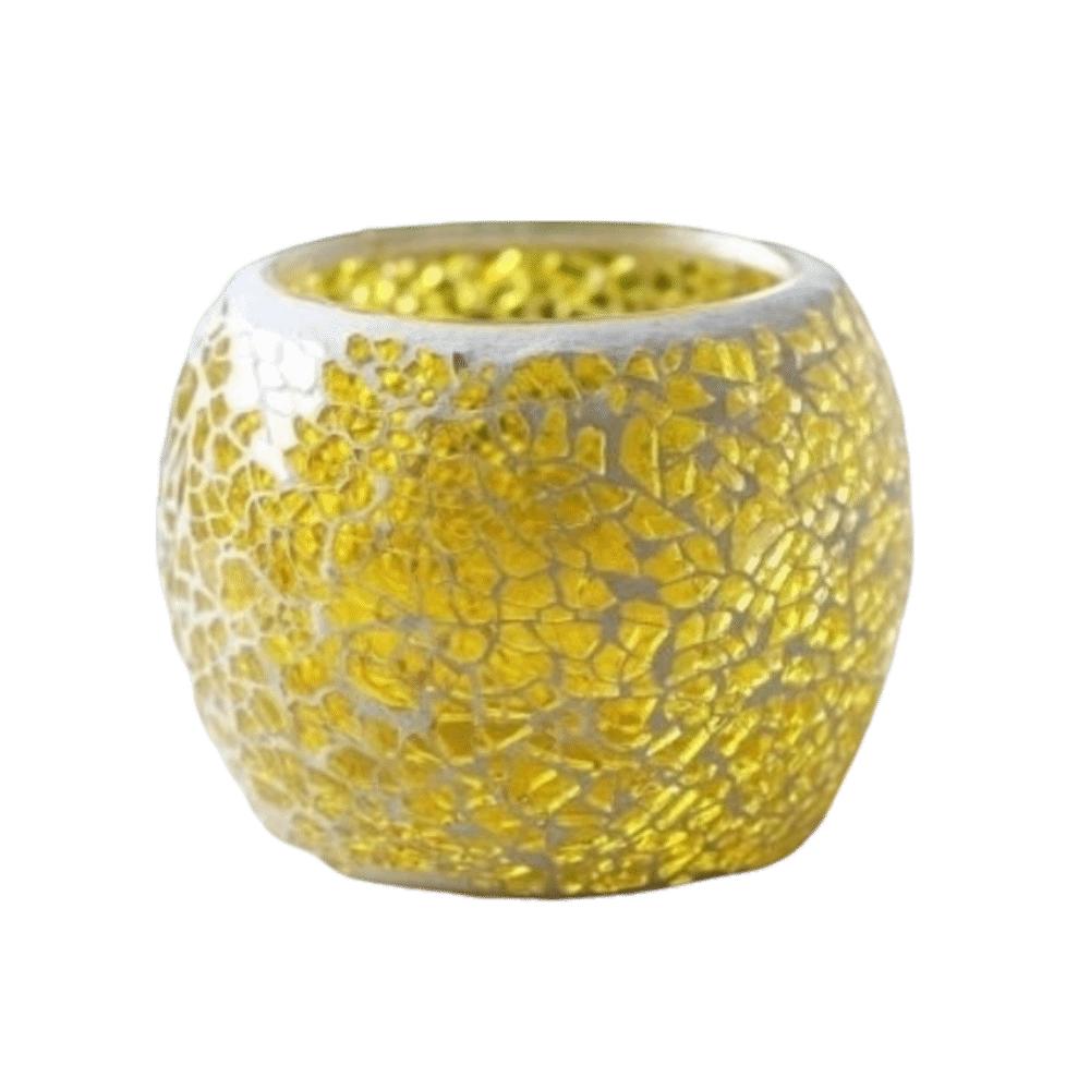 Porte-bougie chauffe-plat Forme Bol Rond 3,35x2,76 pouces Porte-bougie Votif Décoration de Fête