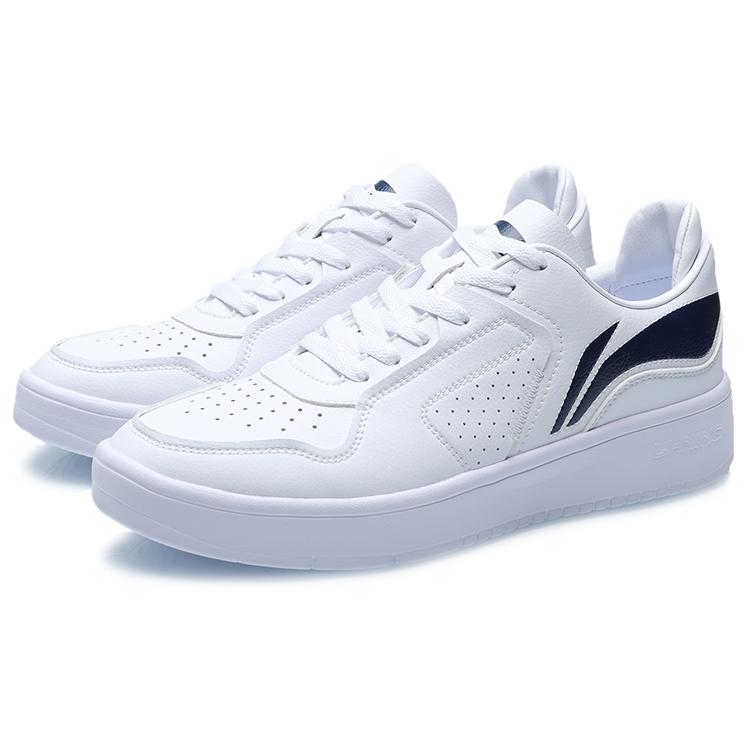 New LiNing Street Player Low Top Skateboard Shoes Unisex White Blue AGCQ251-6