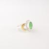 Green Cat's Eye Gemstone 925 Sterling Silver Jewelry Handmade Ring Gift For Mom RR-61-36