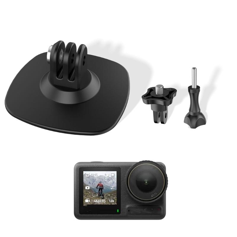 Flexible Klebehalterung für Action-Kameras Sichere Montage auf flachen und gekrümmten Oberflächen 180 Grad verstellbare Neigung Aluminiumlegierung