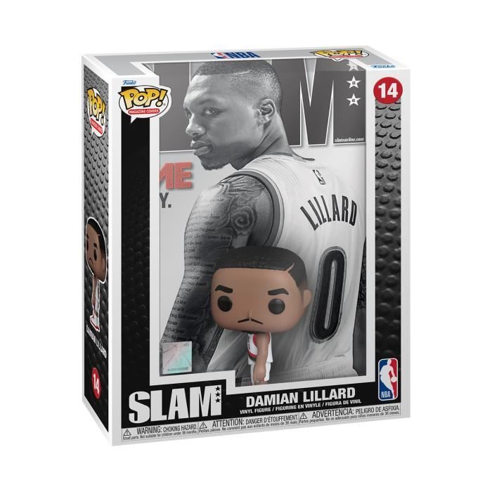 Figurine De Collection NBA SLAM Damian Lillard - FUNKO - Multicolore Gris - Mixte 14 Ans