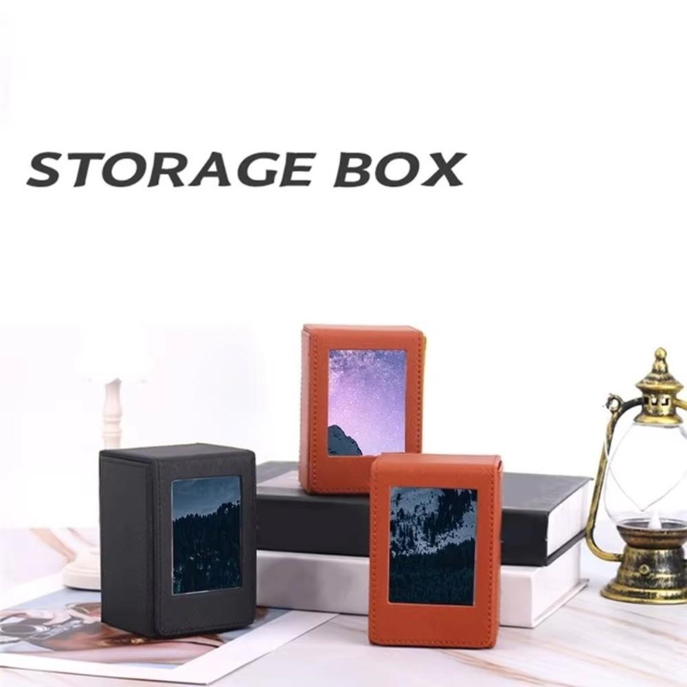 Magnetic 3-Inch Photo Storage Box Large Capacity Photo Holder Game Cards Storage Box  Family Photos