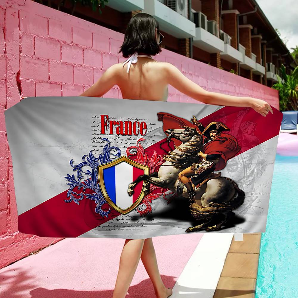 Napoleon Bonaparte Art Anime Beach Swimming Towel Soft Absorbent Washcloth Children's Gifts for Kids Travel Camping Gym